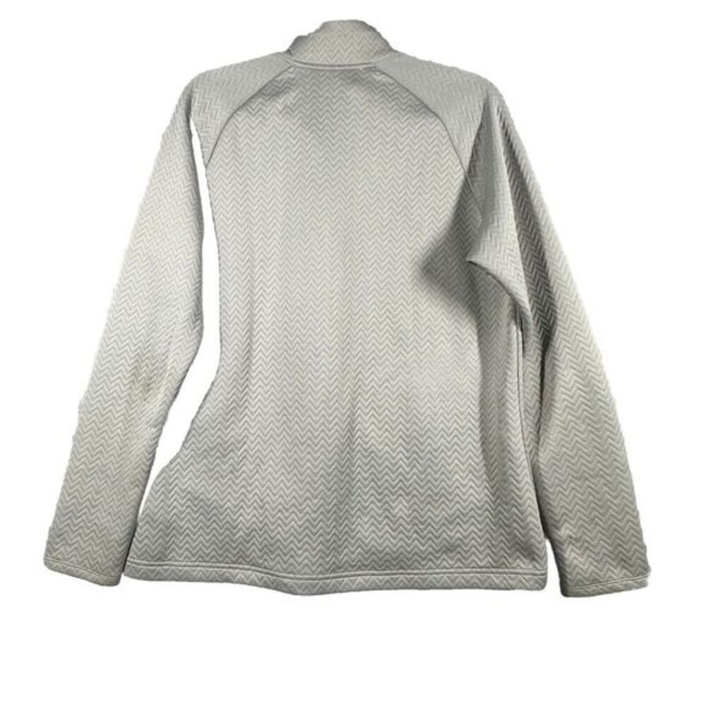 Adidas Golf Textured Layer Jacket Women's Full Zip Gray Chevron Design XL - Picture 7 of 7